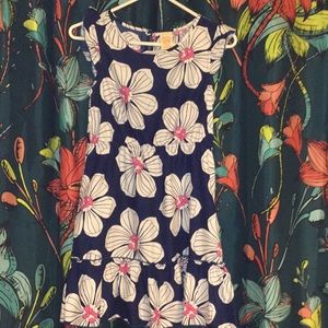 Faded Glory  Large 10-12 .Navy blue dress.